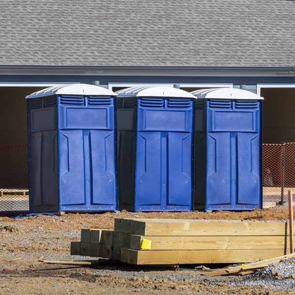 what is the maximum capacity for a single portable toilet in Lakewood